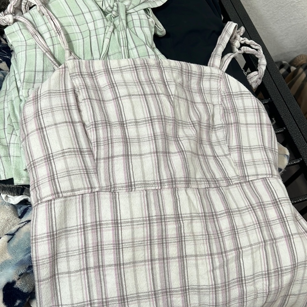 Short plaid dress